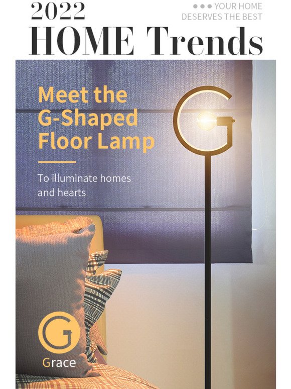 Meet the Unique G-Shaped Floor Lamp