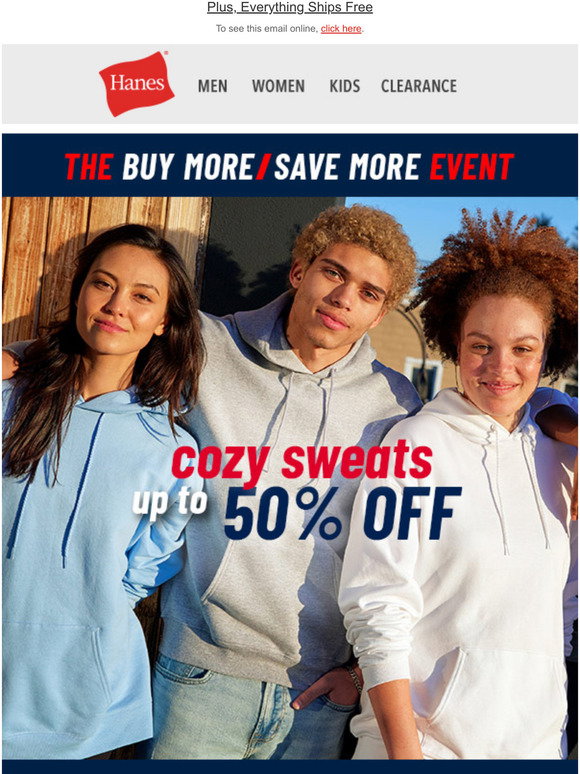 Hanes Presidents' Day Deals are Here! Milled