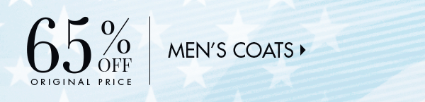 65% Off Original Price Men’s Coats
