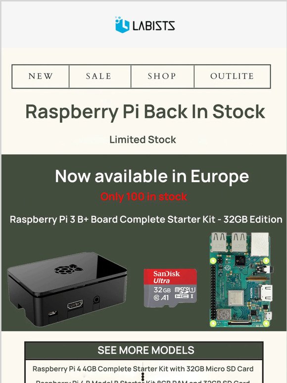 Raspberry Pi Back In Stock! Limited Stock. Shop now!