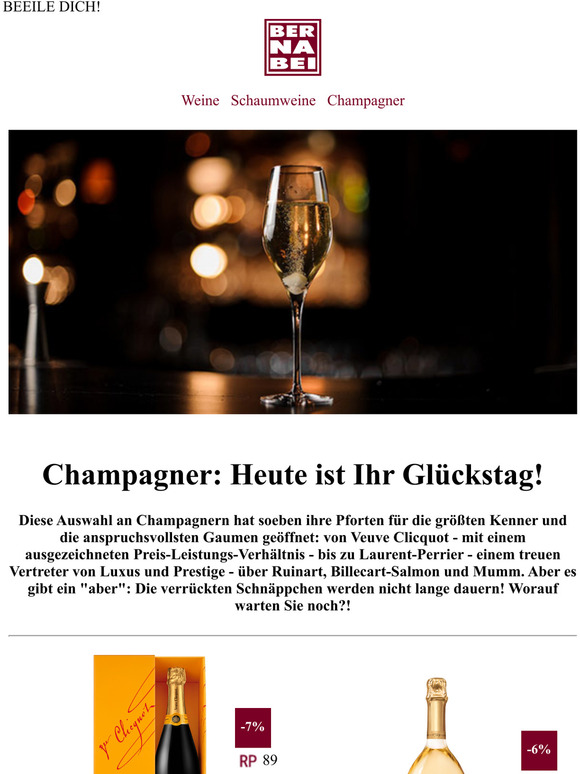 Champagner  -18% VERPASSEN SIE NICHT DIESE GELEGENHEIT