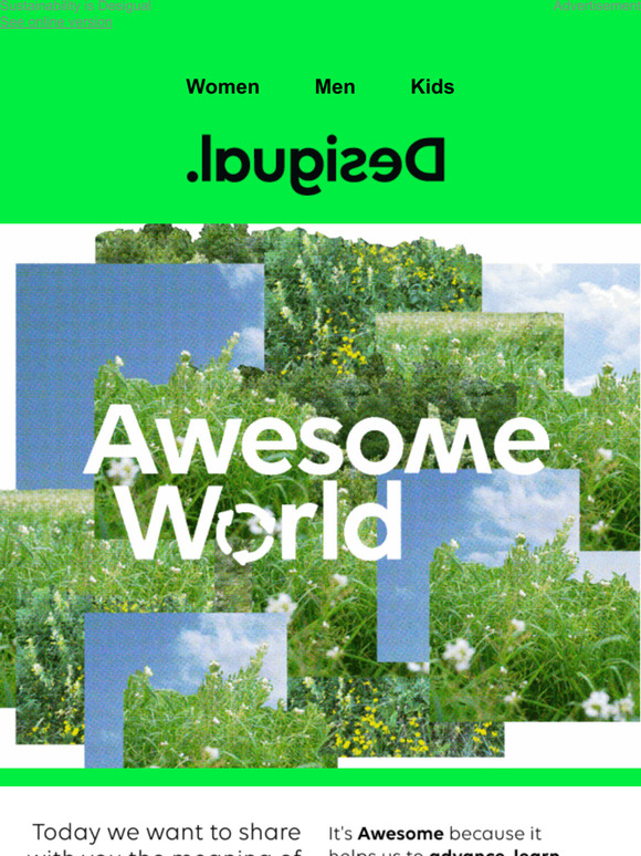 Desigual Discover Awesome World Milled