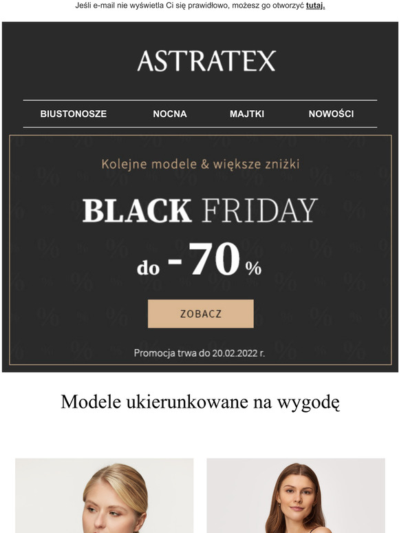 Do 70%! Poszerzylimy ofert Black Friday o KOLEJNE modele i WIKSZE zniki.