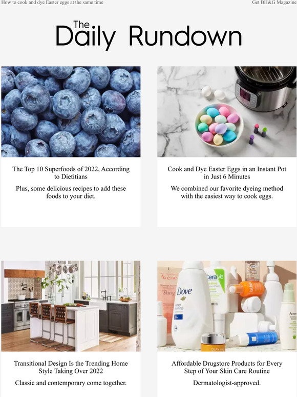 Better Homes and Gardens The Top 10 Superfoods of 2022, According to