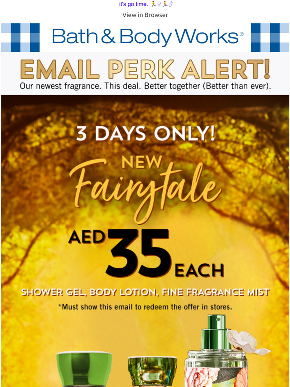 Bath & Body Works UAE ends today this deal! Milled