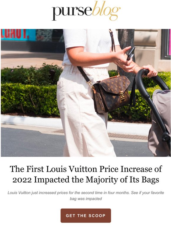 PurseBlog Louis Vuitton Price Increase 2022 is Here Milled