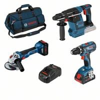 18V Akku Profi Set GSR GWS GBH 1xAkku 8Ah 1x Akku4 Ah in Tasche