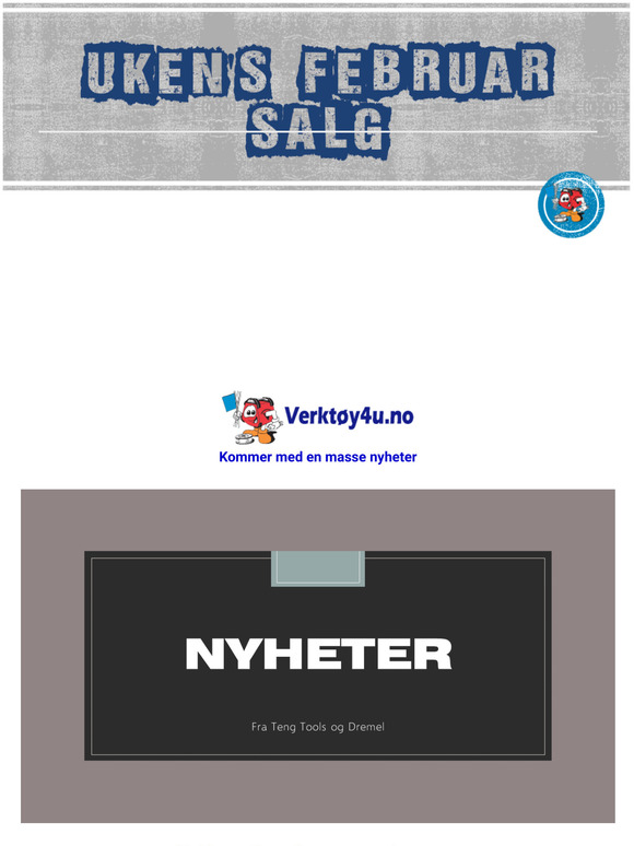 Masse nyheter fra Verkty4u