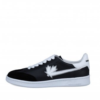 Black & White Canadian Flag Boxer Sneakers