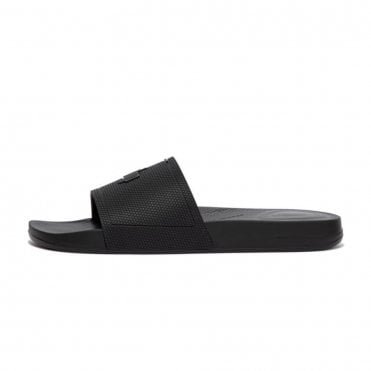 Iqushion Slides? Men's Pool Slide Sandals in Black