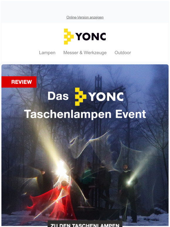  Unsere beliebten Taschenlampen von Acebeam, Olight und Eagtac