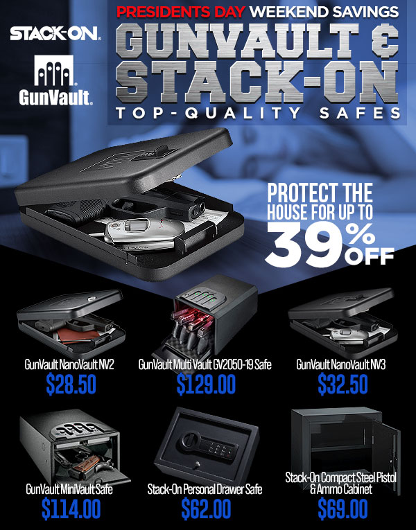 Field Supply Safe bet GunVault & StackOn gun storage up to 39 off