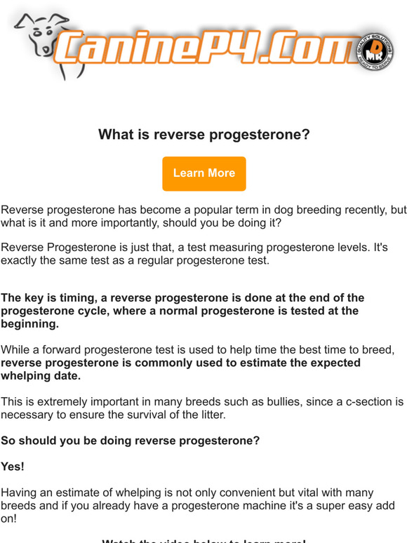 MR Diagnostic Services What is reverse progesterone? Milled