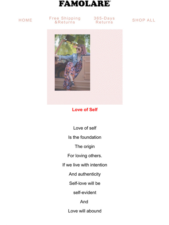 LOVE OF SELF