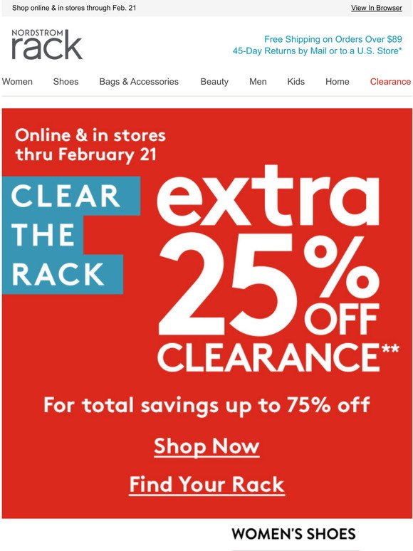 Nordstrom Rack has up to 70% on new clearance markdowns 