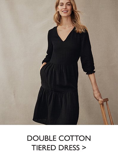 Double Cotton Tiered Dress