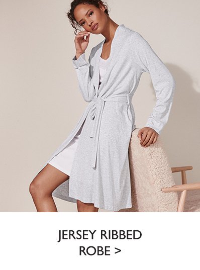 Jersey Ribbed Robe
