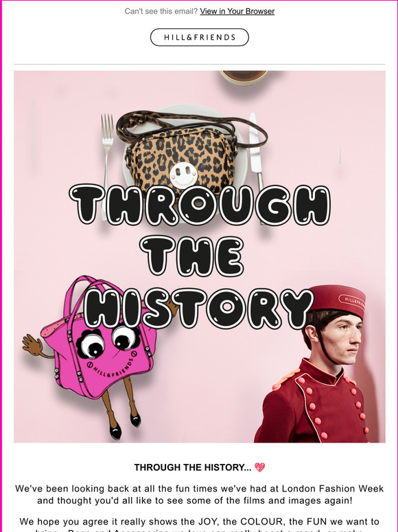 20% OFF & The history of Hill and Friends LFW 