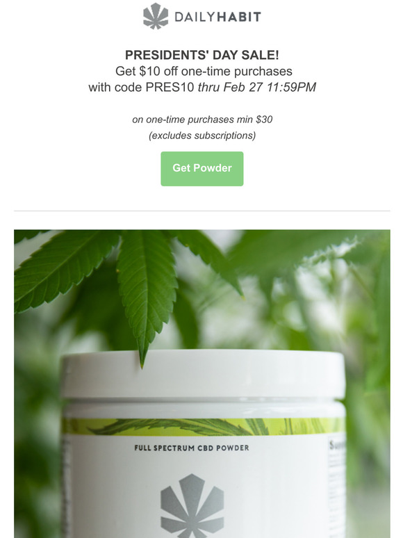 Presidents Day week-long sale