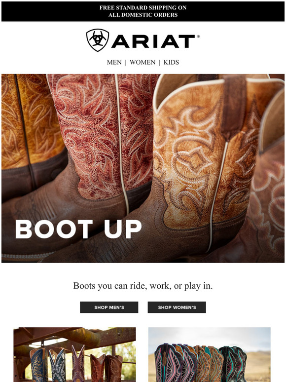 ariat Find Your New Favorite Boot Milled