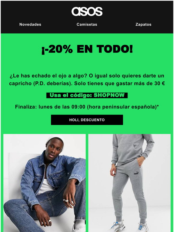Asos - ecommerce CPS: ltima oportunidad: el descuento de hasta el 70% est a  punto de acabar! | Milled