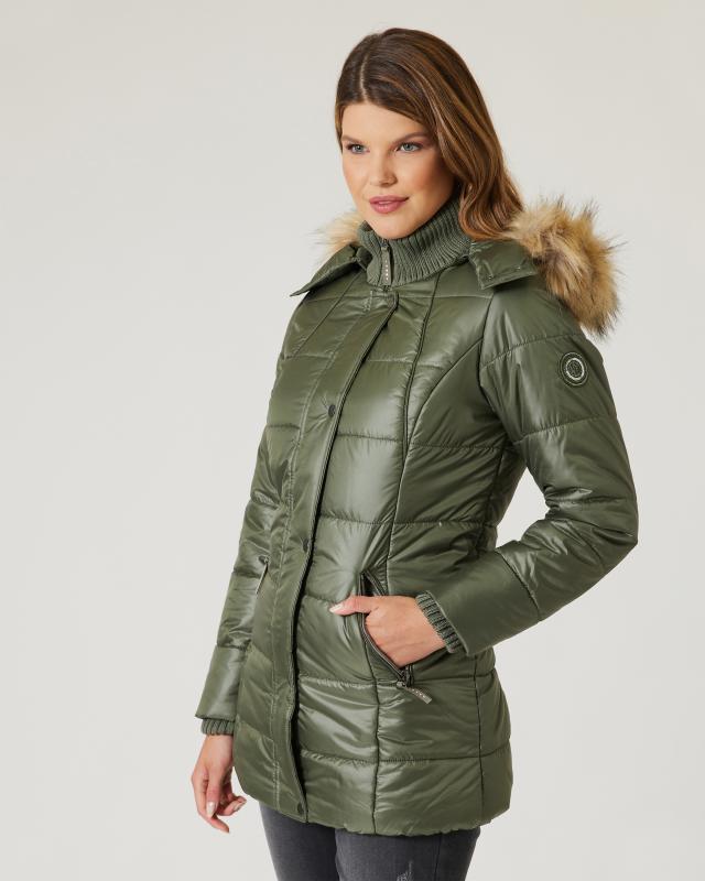 Steppjacke mit Kapuze