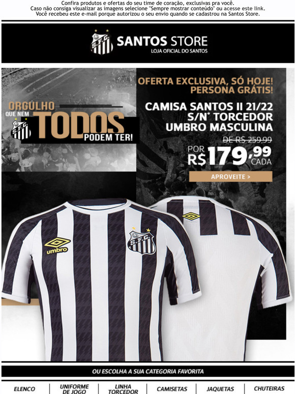 VAI PRA CIMA SANTOS!! GARANTA SUA CAMISA!