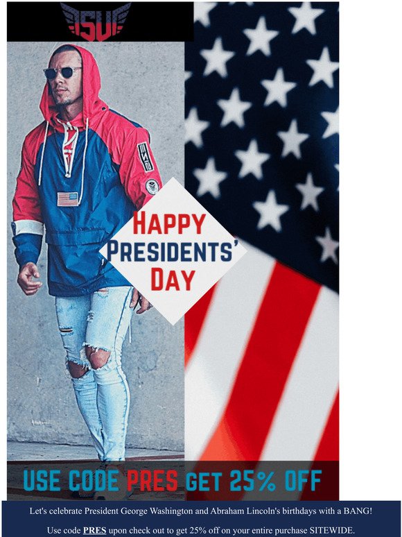, let's celebrate the Presidents' Day with these amazing discounts.