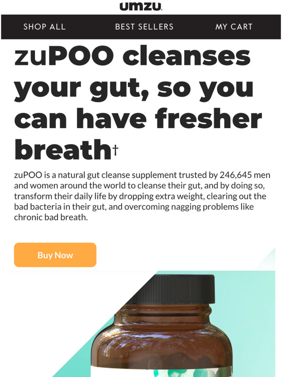 UMZU Did you know your poop and bad breath are connected? Milled