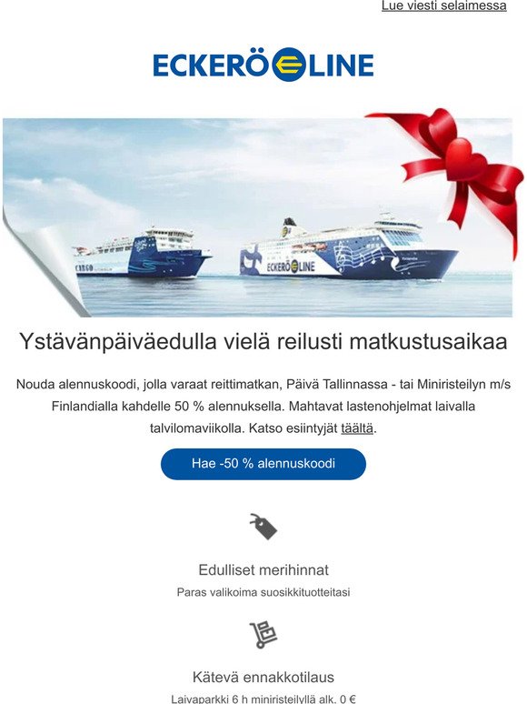 Eckerö Line: ⚓ Reittimatkat ja Päivä Tallinnassa -risteilyt nyt Sail Away  -hintaan alk. 10 €/hlö | Milled