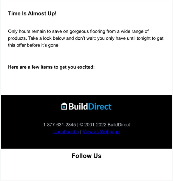 The last day to save on select flooring with free shipping