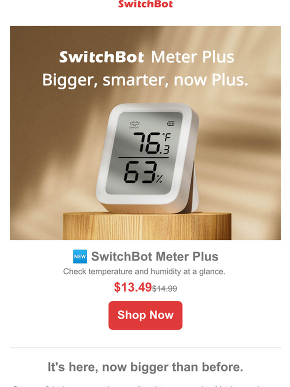 SwitchBot Meter Plus: New updated version! 