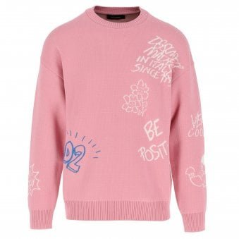Knitted Sweatshirt Pink 