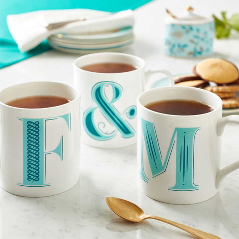 Alphabet mugs