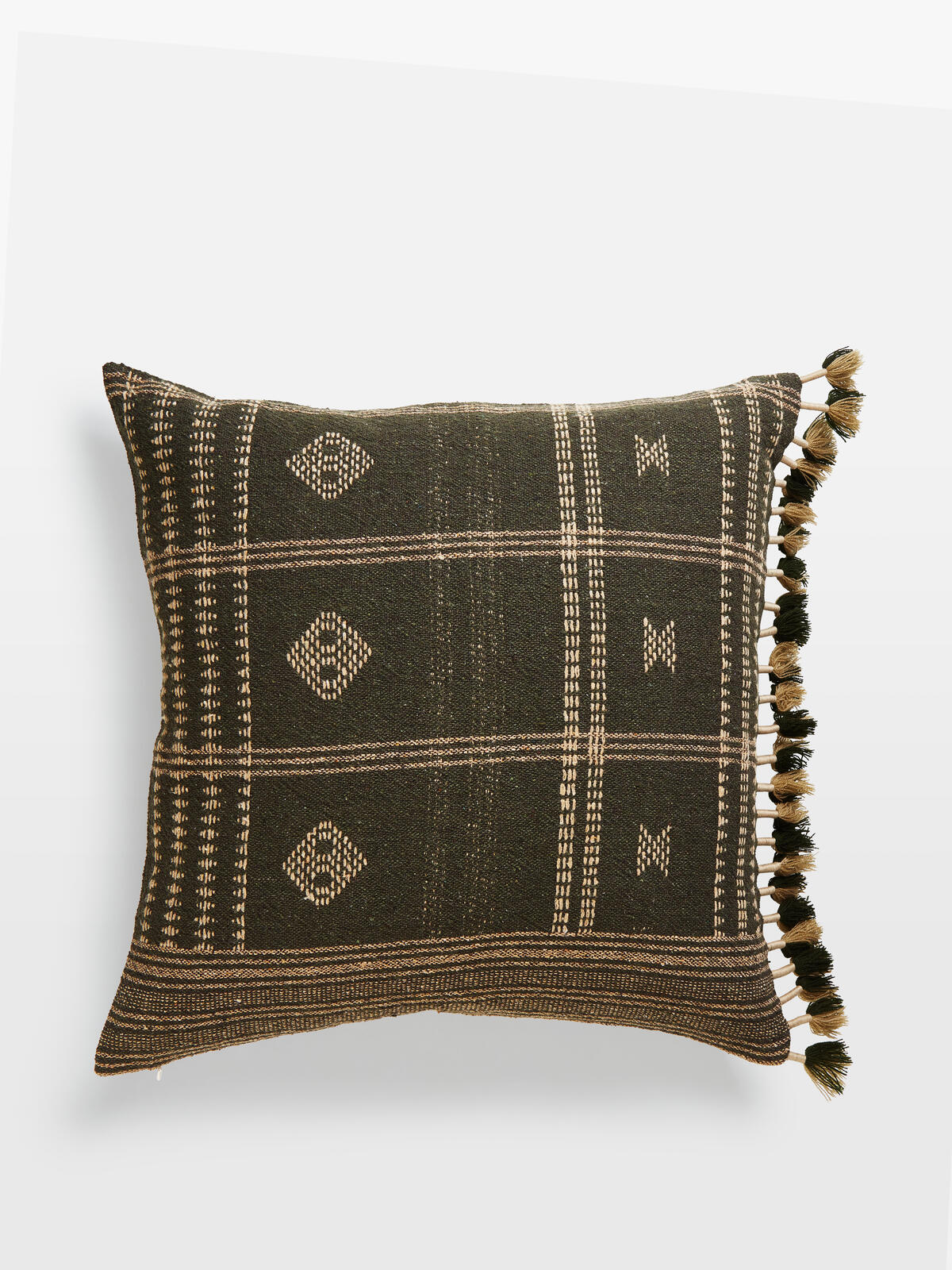 Oorvi Cushion, Charcoal