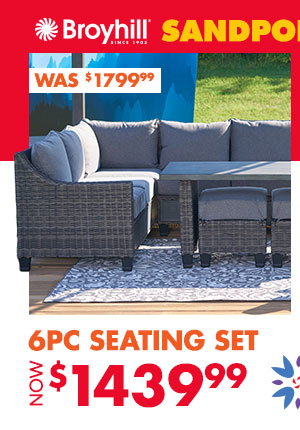 Broyhill Sandpointe collection 6-piece seating set now $1439.99 (was $1799.99)
