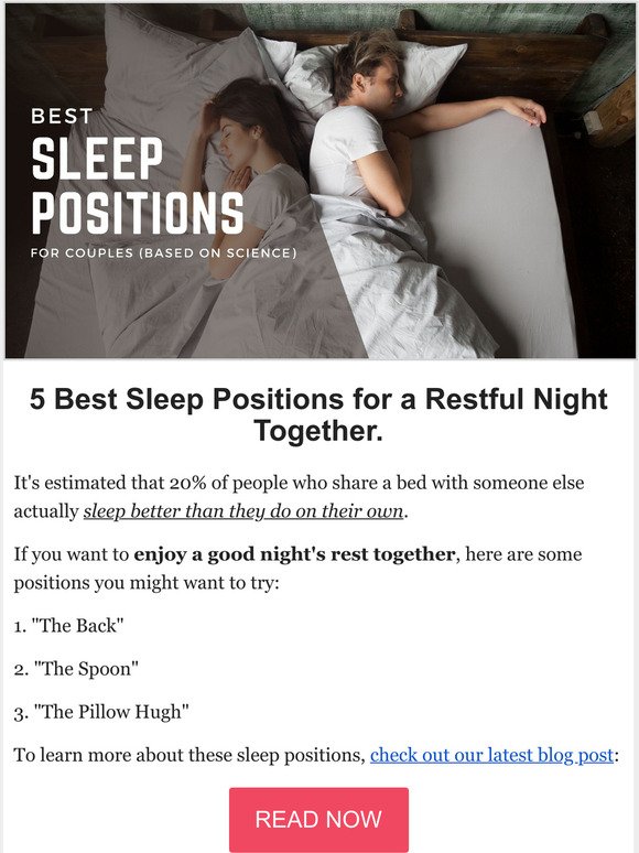 What's the best sleep position for you?