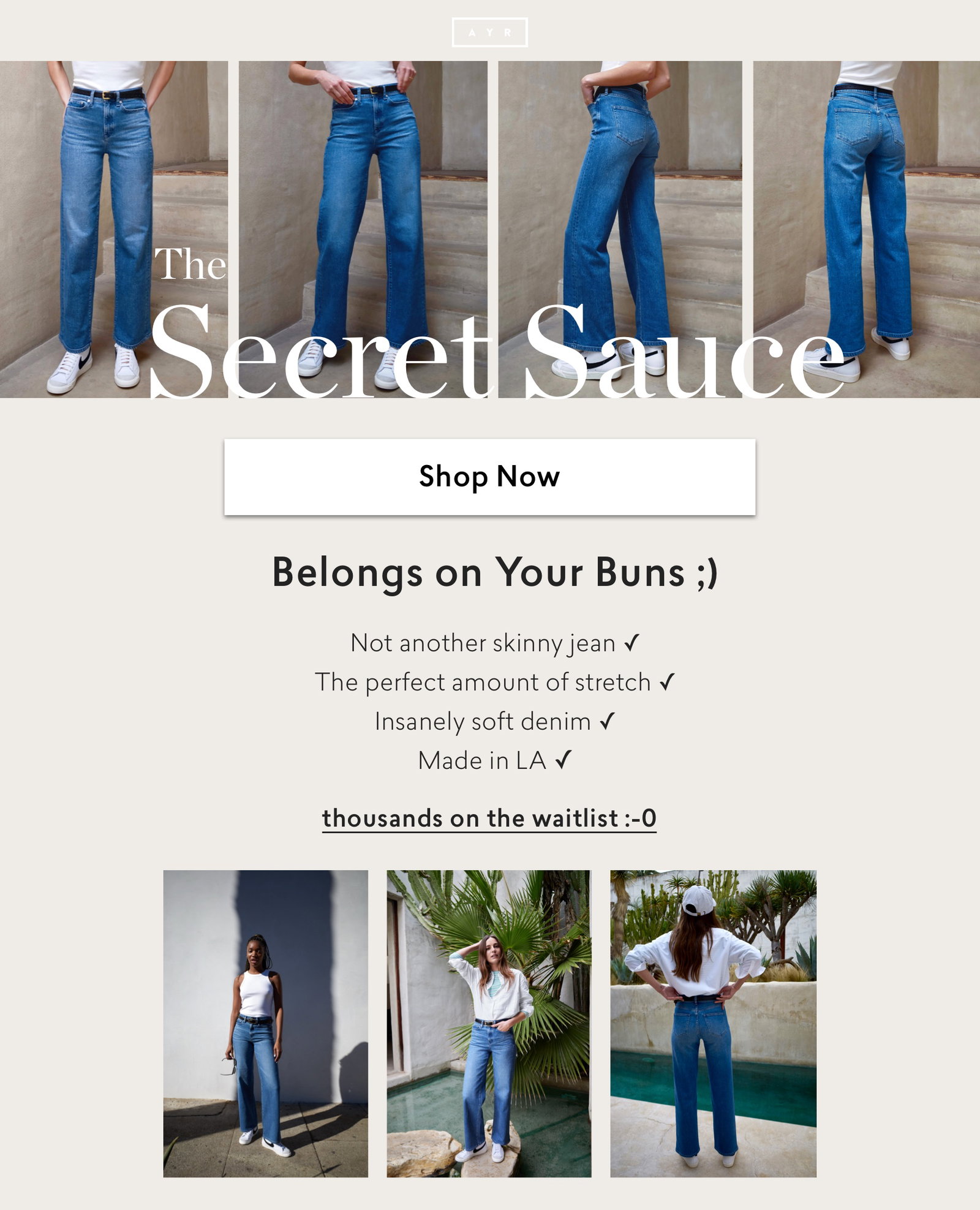 AYR: NEW DENIM | SECRET SAUCE | Milled