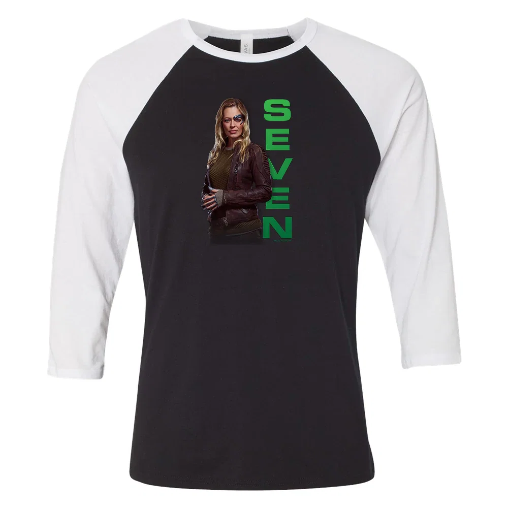 Image of Star Trek: Picard Seven of Nine 3/4 Sleeve Baseball T-Shirt