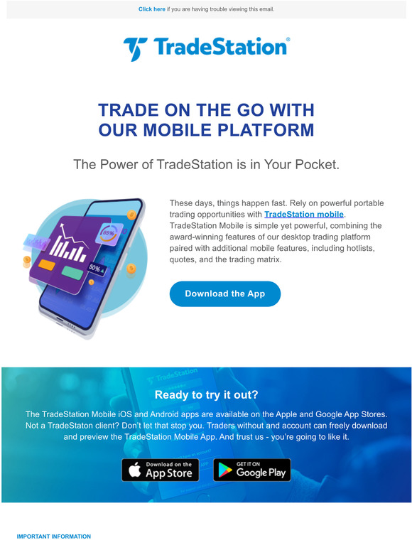 tradestation Trade on the Go with Our Mobile Platform Milled