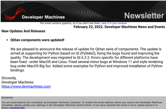 February 22, 2022. Developer Machines News