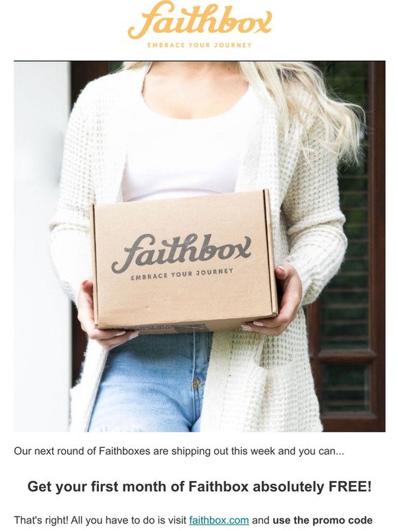 Get your first Faithbox FREE