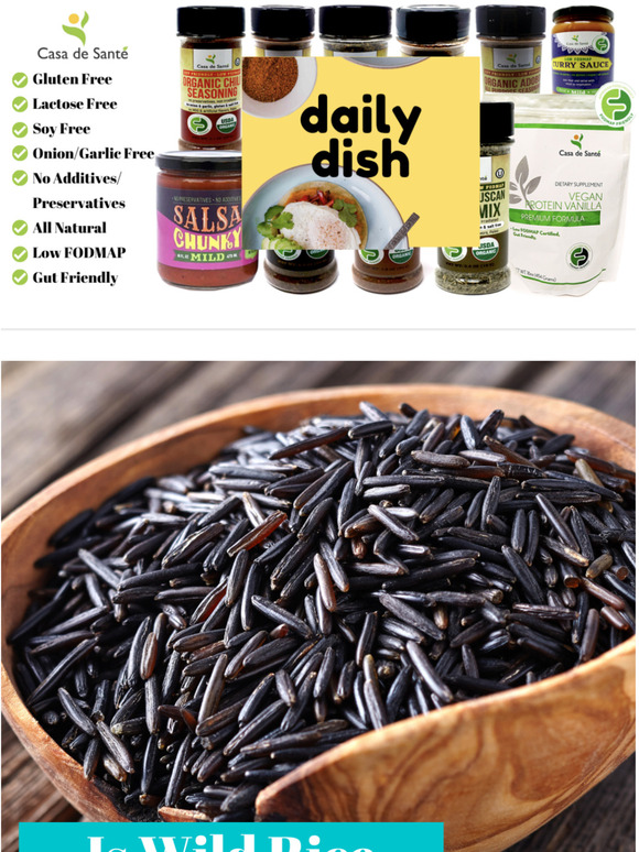 Case de Sante Is Wild Rice Low FODMAP? Milled