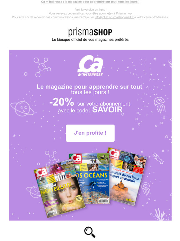 PrismaShop: -20% Sur Votre Abonnement Avec Le Code SAVOIR | Milled