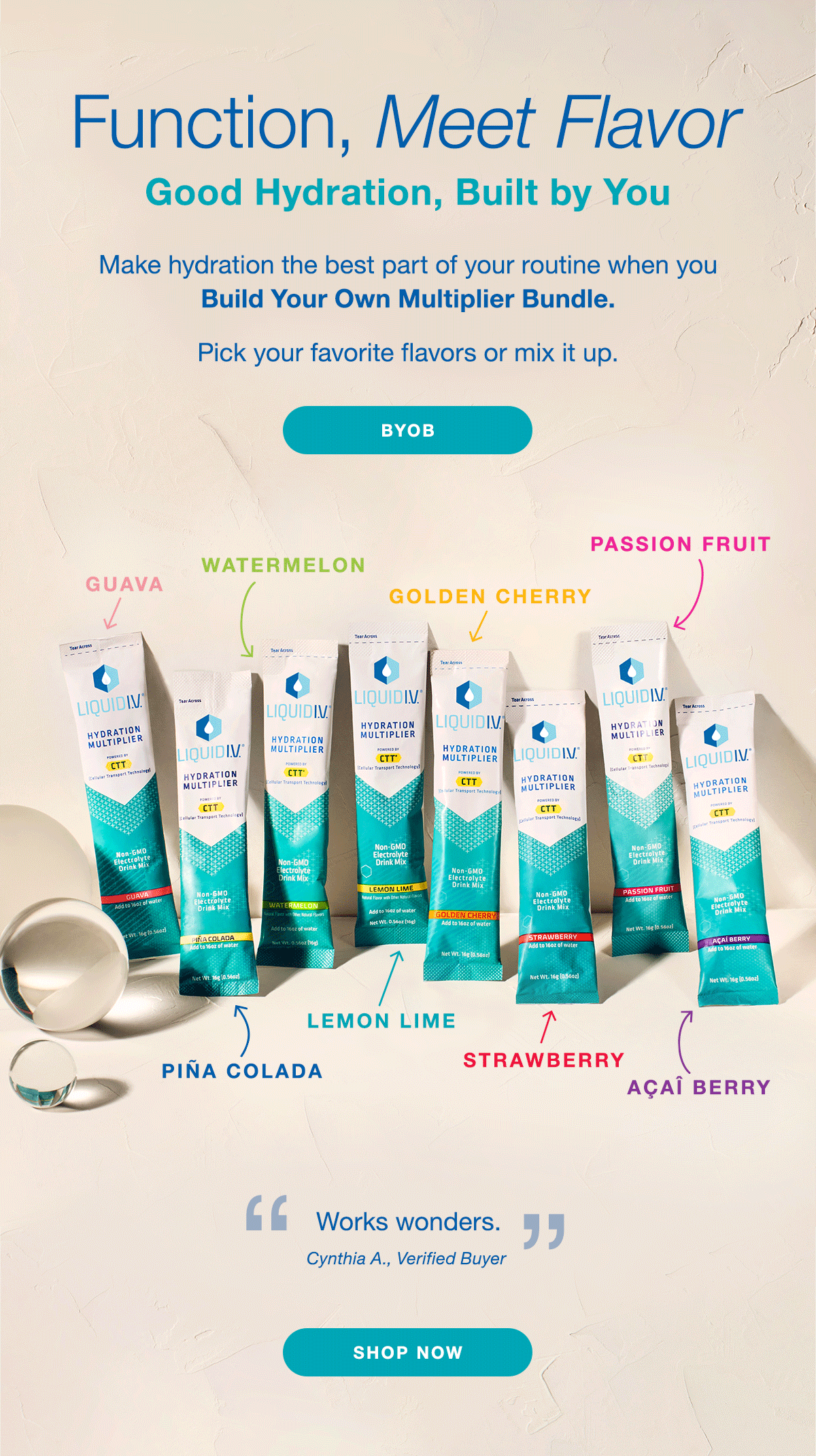 Liquid IV WHAT'S YOUR FLAVOR? Milled