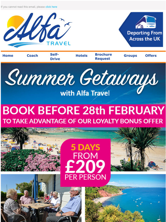 Alfa Travel Ltd Spend your Summer with Alfa Travel Milled