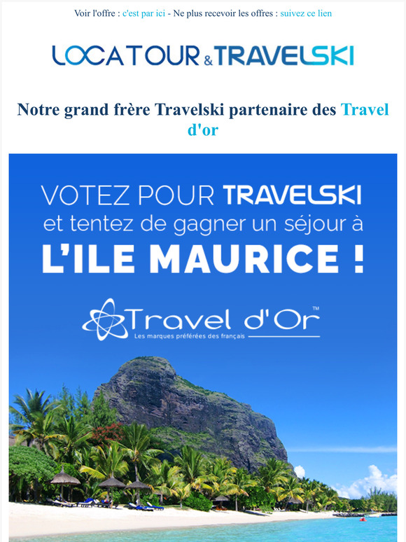 Soutenez Travelski aux Travel d'Or