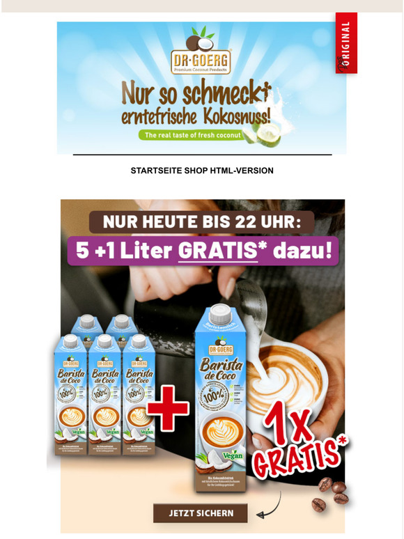 Barista de Coco: 5+1 GRATIS* & CocoBars 1*! 