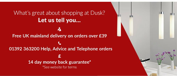Free UK mainland delivery on orders over £39 01392 363200 Help, Advice and Telephone orders 14 day money back guarantee*