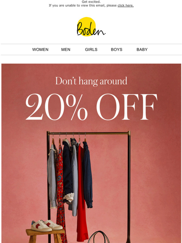 Boden Email Newsletters Shop Sales, Discounts, and Coupon Codes